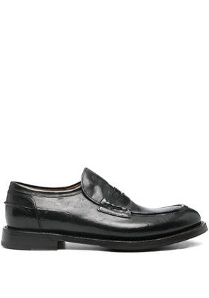 Silvano Sassetti penny-strap leather loafers - Black