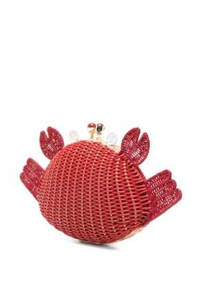 SERPUI Ash Crab chain clutch bag - Red
