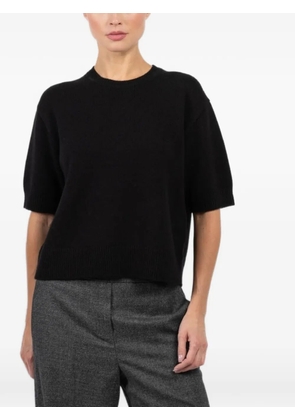 Theory short-sleeve cashmere top - Black