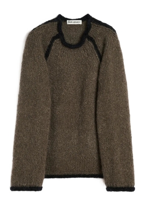 OUR LEGACY Rider round-neck sweater - Brown