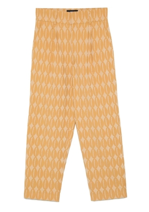 Labrum London monogram-jacquard trousers - Neutrals