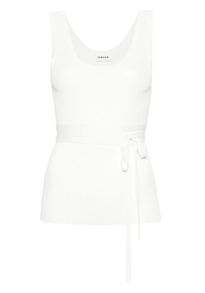 P.A.R.O.S.H. tied waist ribbed tank top - Neutrals