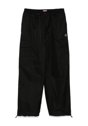 Kenzo logo patch cargo trousers - Black