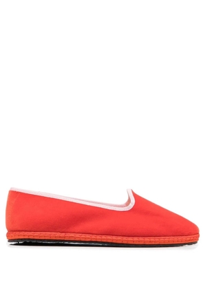 Scarosso Valentina velvet slippers - Red