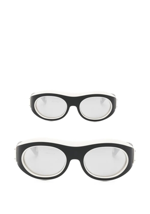 Moncler Eyewear Ramillon matte mirror sunglasses - Black