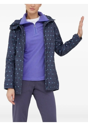 Columbia wave-print hooded jacket - Purple