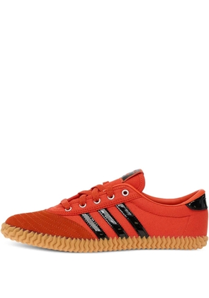 adidas Volley Plimsole three-stripe sneakers - Red