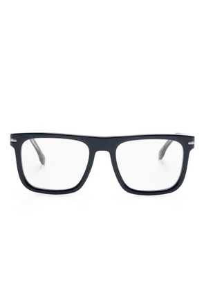 Carrera stripe-detail square-frame glasses - Blue