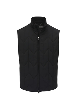 Canali quilted gilet - Black
