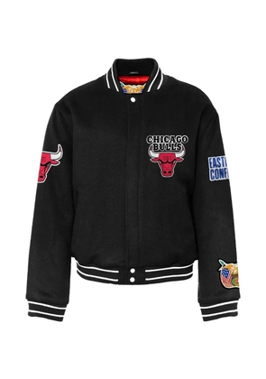 Jeff Hamilton chicago bulls-patch bomber jacket - Black