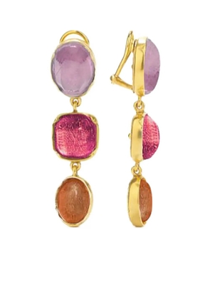 Goossens rock-crystal drop earrings - Gold