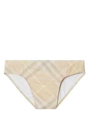 Burberry Vintage-Check swimming trunks - Neutrals