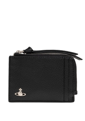 Vivienne Westwood zip logo cardholder - Black