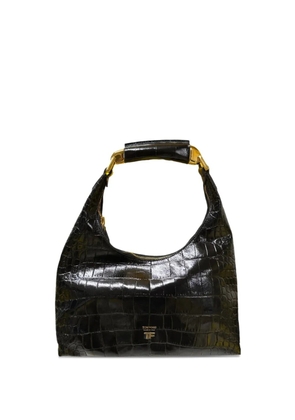TOM FORD large crocodile-embossed tote bag - Black