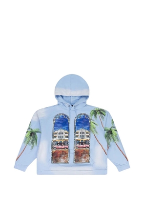 Who Decides War Patron Of The New graphic-print hoodie - Blue