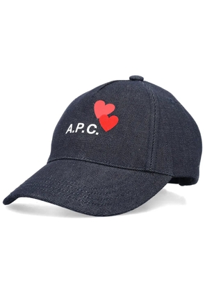 A.P.C. Eden Blondie denim baseball cap - Blue