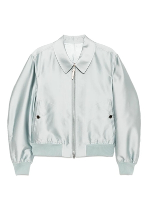 TOM FORD zip-up bomber jacket - Blue