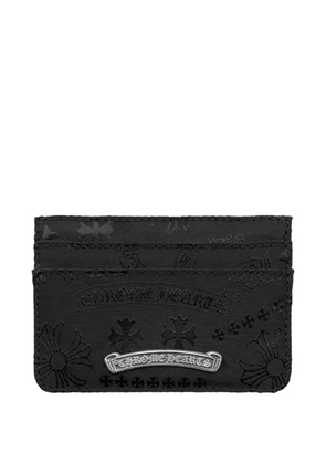 Chrome Hearts tonal-monogram card holder - Black