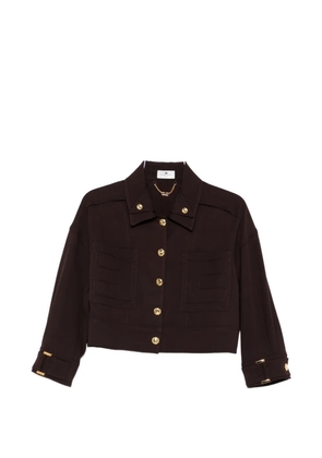 Elisabetta Franchi button-embellished jacket - Brown