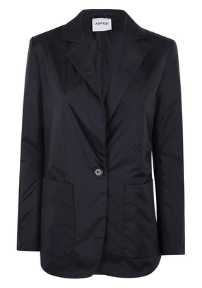 ASPESI patch-pocket single-breasted blazer - Black