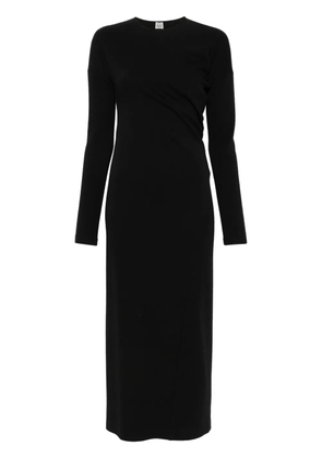 TOTEME twisted midi dress - Black
