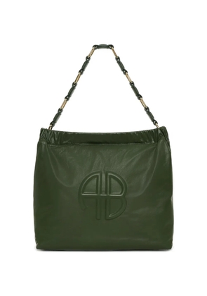 ANINE BING Kate embossed chain shoulder bag - Green