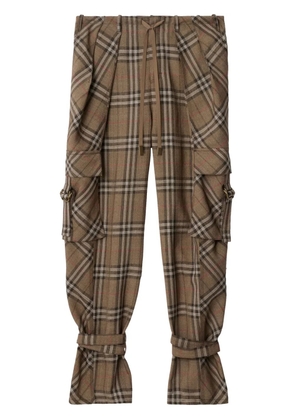 Burberry silk-blend trousers - Brown