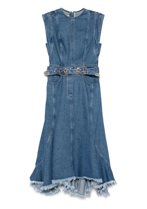 Marques'Almeida denim midi dress - Blue