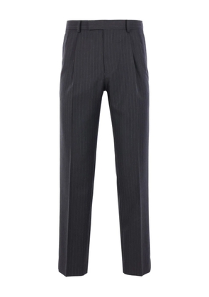 Auralee striped straight-leg trousers - Grey