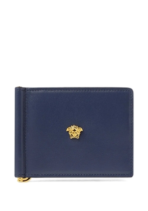 Versace La Medusa bi-fold clip wallet - Blue