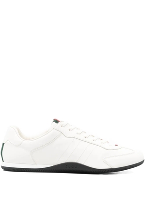 Gucci Web-detail leather sneakers - Neutrals