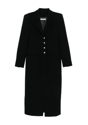 Alessandra Rich jewel-buttoned coat - Black