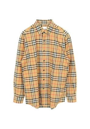 Burberry Pre-Owned 2010s check button-down shirt - Neutrals