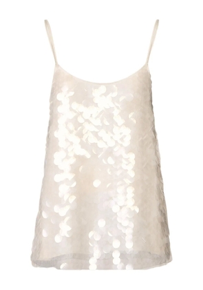 Fabiana Filippi sequinned top - White