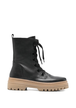 GABOR Jemmy lace-up lug-sole boots - Black