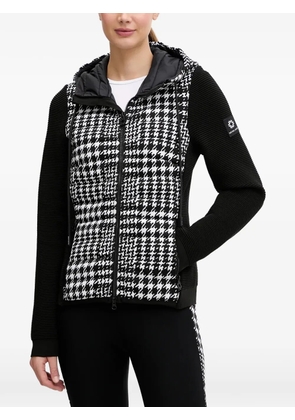 NEWLAND houndstooth hooded jacket - Black
