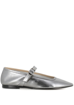 Le Monde Beryl leather ballet flats - Silver