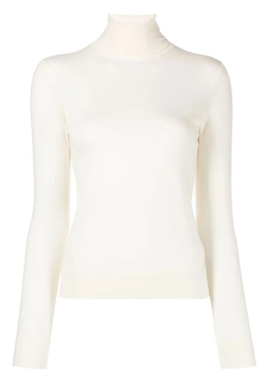 N.Peal roll-neck cashmere jumper - White