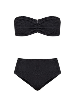 PARAMIDONNA Frida textured two-piece bikini - Black