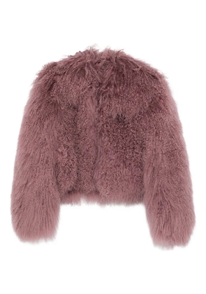 Salvatore Santoro sheepskin long-sleeve jacket - Pink