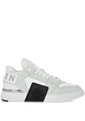 Philipp Plein Phantom Kicks crocodile-effect sneakers - White