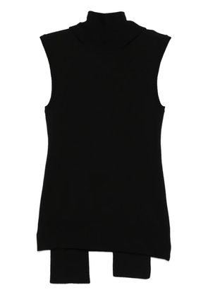TOTEME scarf-detailing sleeveless top - Black