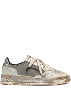Autry Medalist cracked sneakers - Grey