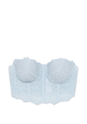 Ermanno Scervino lace spaghetti-strap top - Blue