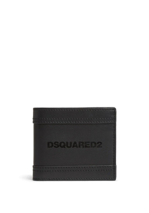 DSQUARED2 logo-print wallet - Black