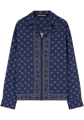 Palm Angels paisley-print long-sleeve shirt - Blue