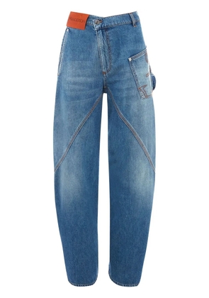 JW Anderson twisted workwear wide-leg jeans - Blue