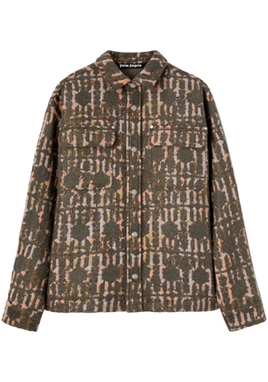Palm Angels monogram-pattern jacket - Green
