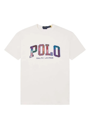 Polo Ralph Lauren Madras logo-print cotton T-shirt - White