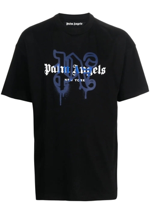 Palm Angels New York monogram-print T-shirt - Black